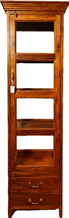 große indische Vitrine mit zwei Laden und vier Fächern