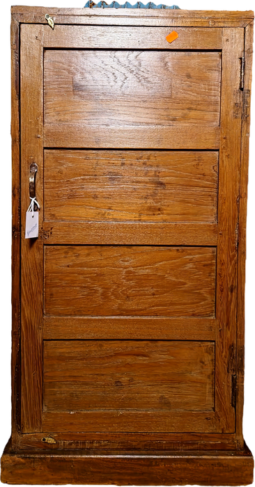 Alte Vitrine aus indischen Teakholz
