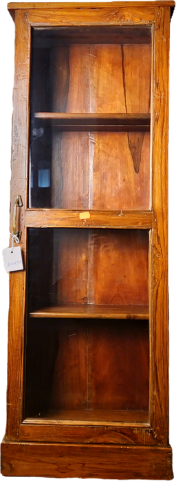 Vitrine aus indischen Teakholz