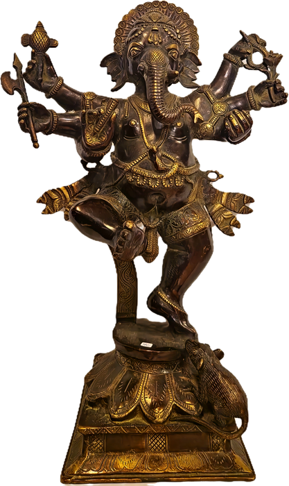 Ganesha aus gegossenem Messing