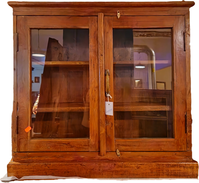 Vitrine aus indischen Teakholz