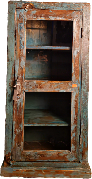 Vitrine aus indischen Teakholz