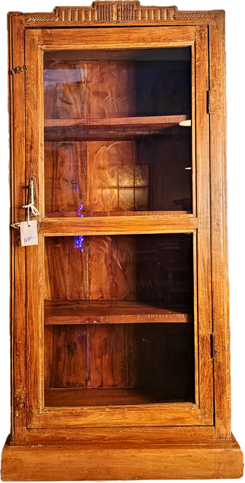 Vitrine aus indischen Teakholz