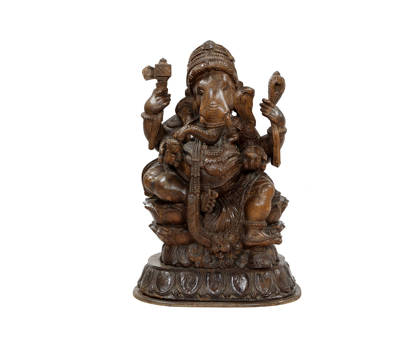 Ganesha Figur aus Holz