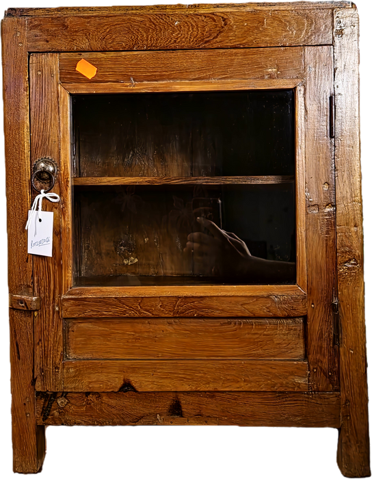 Vitrine aus indischen Teakholz