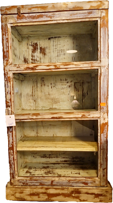 Vitrine aus indischen Teakholz