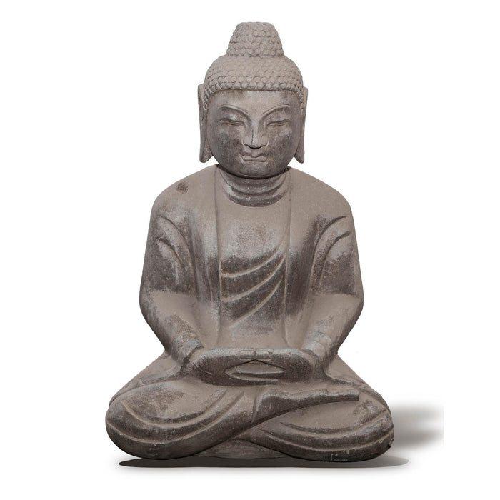 Sitzende Buddha Figur aus Stein