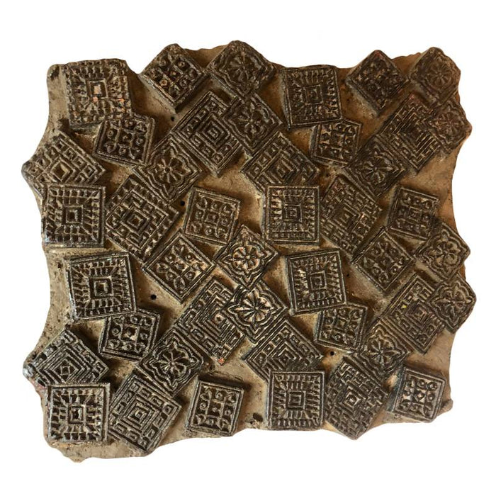 Indischer Textilstempel aus Holz