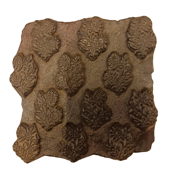 Indischer Textilstempel aus Holz