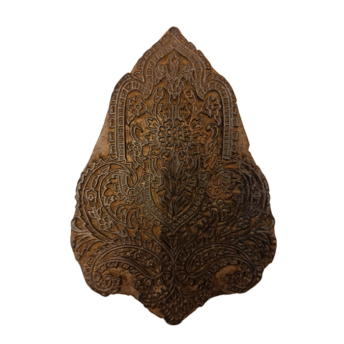 Indischer Textilstempel aus Holz
