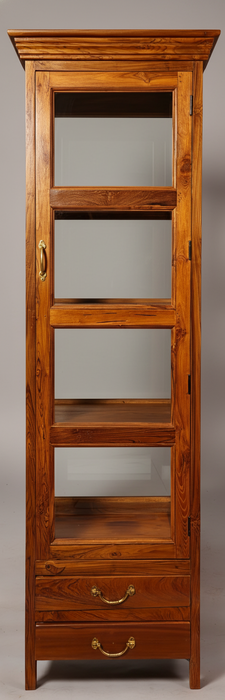 große indische Vitrine mit zwei Laden und vier Fächern