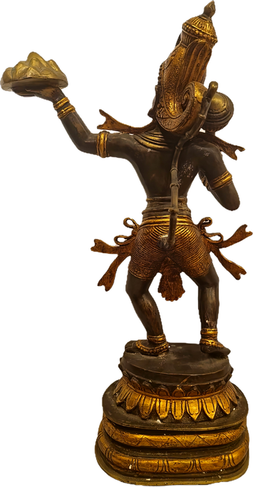 Hanuman-Statue aus Messing