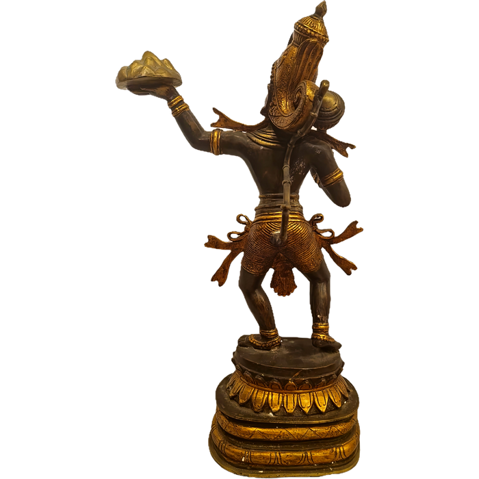 Hanuman-Statue aus Messing