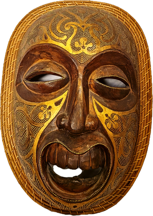 Ca. 40 Jahre alte indonesische Maske