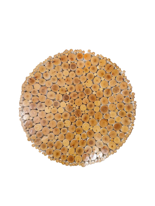 Tisch mit Glasplatte