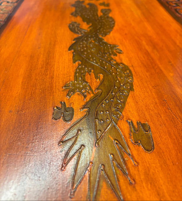 Teakholzkommode mit Tibetanischen Motiven