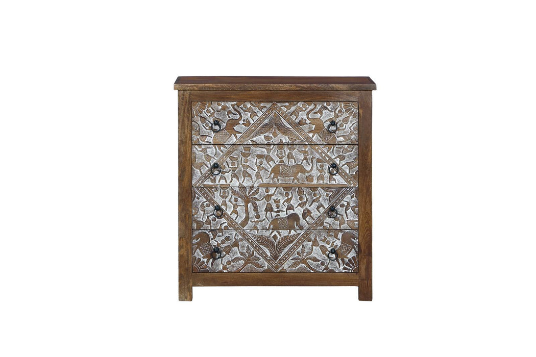 Indisches Sideboard mit Muster