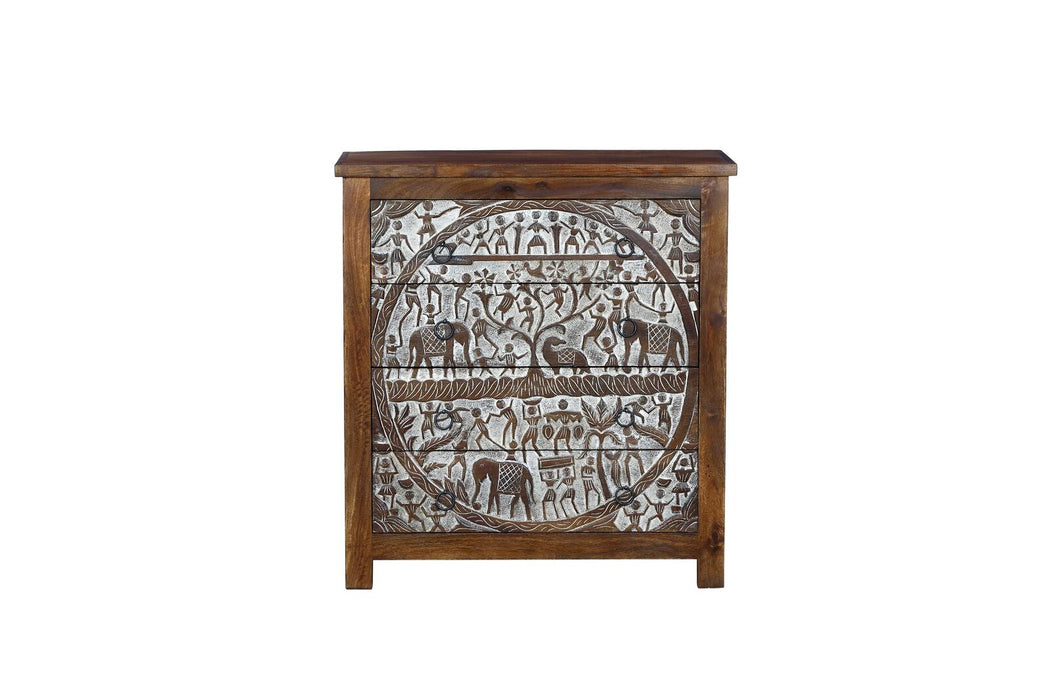 Indisches Sideboard mit Muster