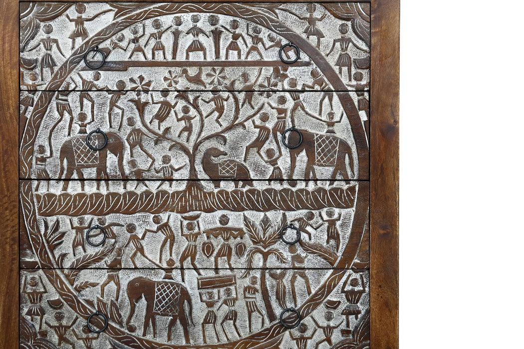 Indisches Sideboard mit Muster