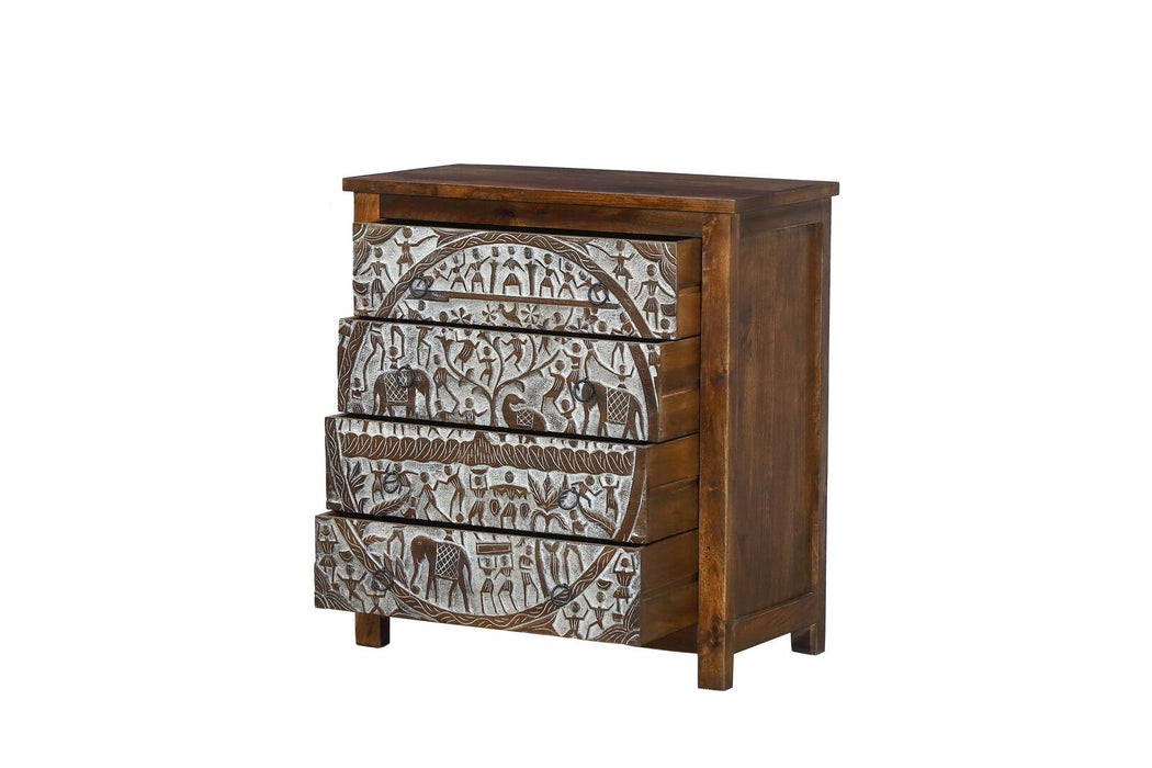 Indisches Sideboard mit Muster