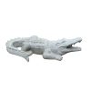 Krokodil Skulptur aus Flussstein