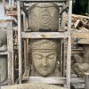 Pflanzkopf Buddha aus Lavastein