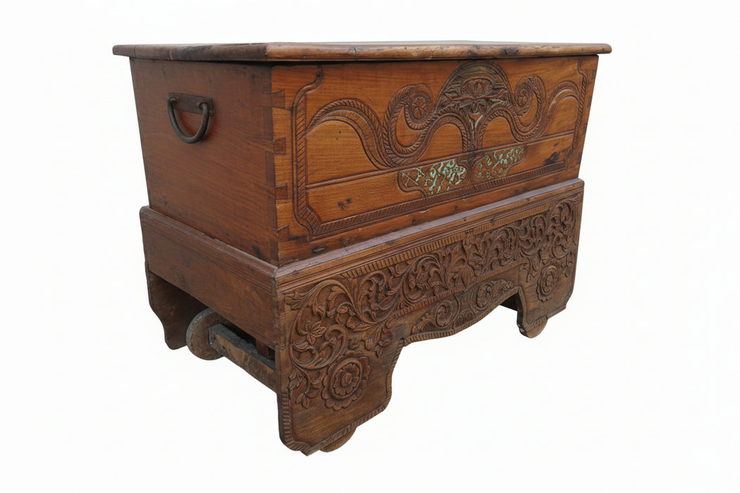 Originale Teakholz Truhe
