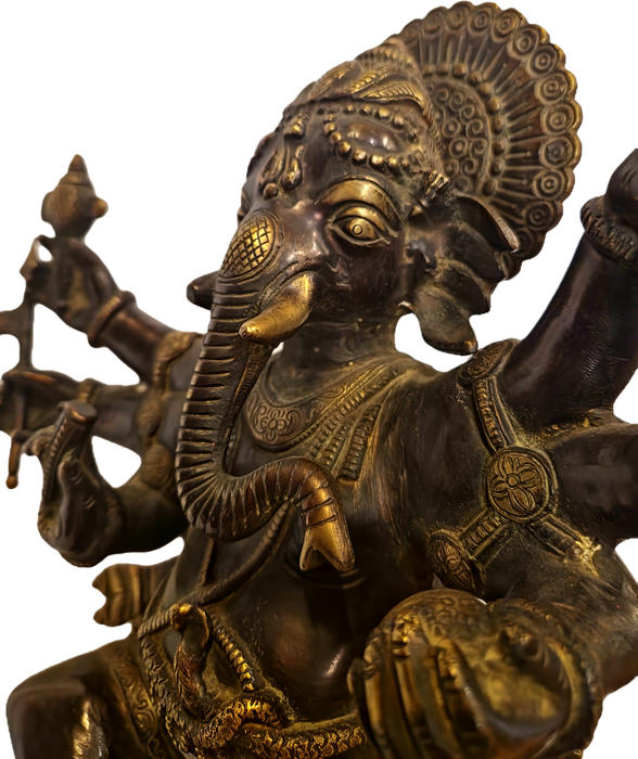 Ganesha aus gegossenem Messing