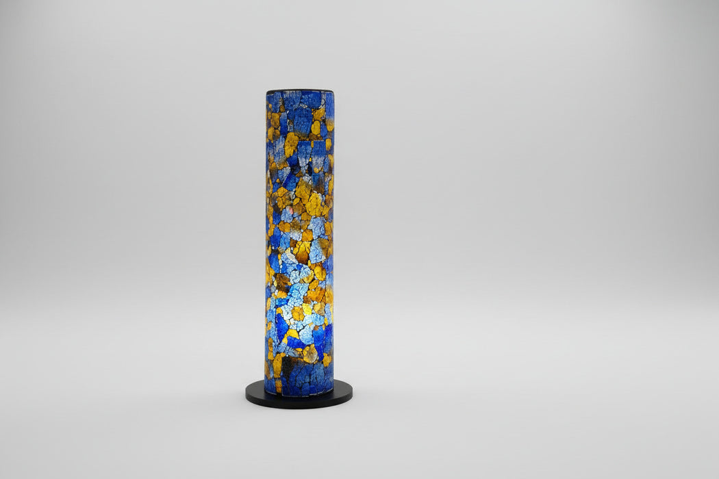 Mosaiklampen Handarbeit nur in blau erhältlich