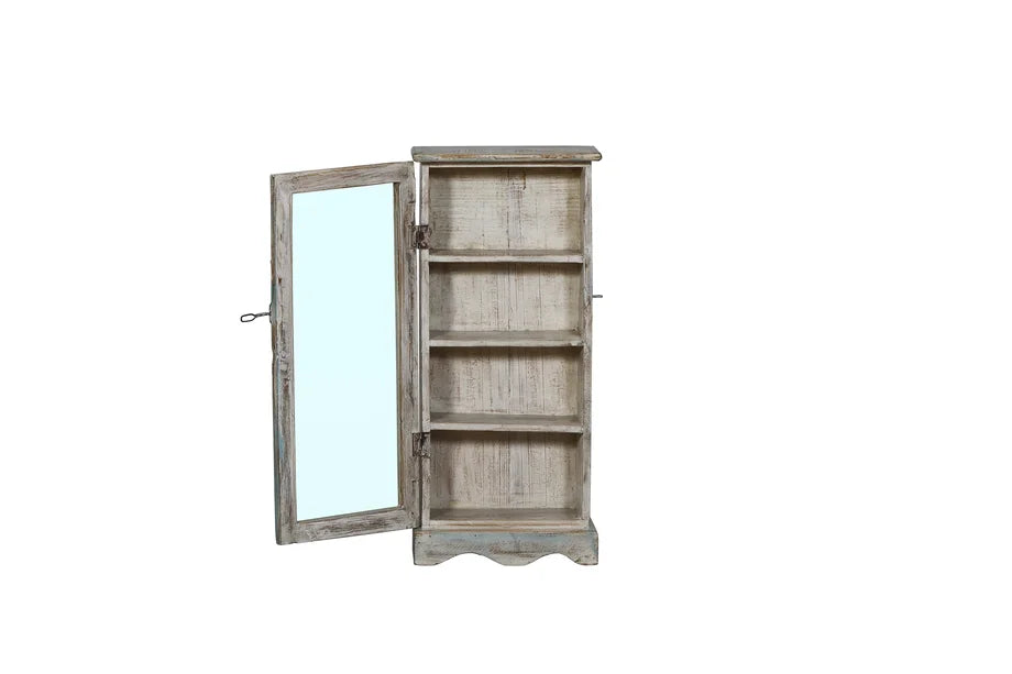 Regalvitrine Shabby White