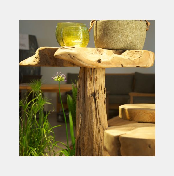 Woodstock Set : Tisch + 2 Barhocker