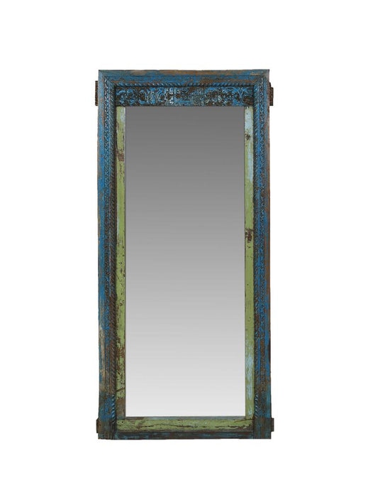 Großer blauer/grüner indischer Spiegel