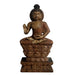 Sitzender Buddha - Holzskulptur